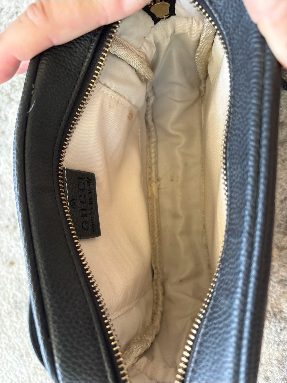 Classic Black Leather Crossbody Bag with Tassel - Picture 2 of 3